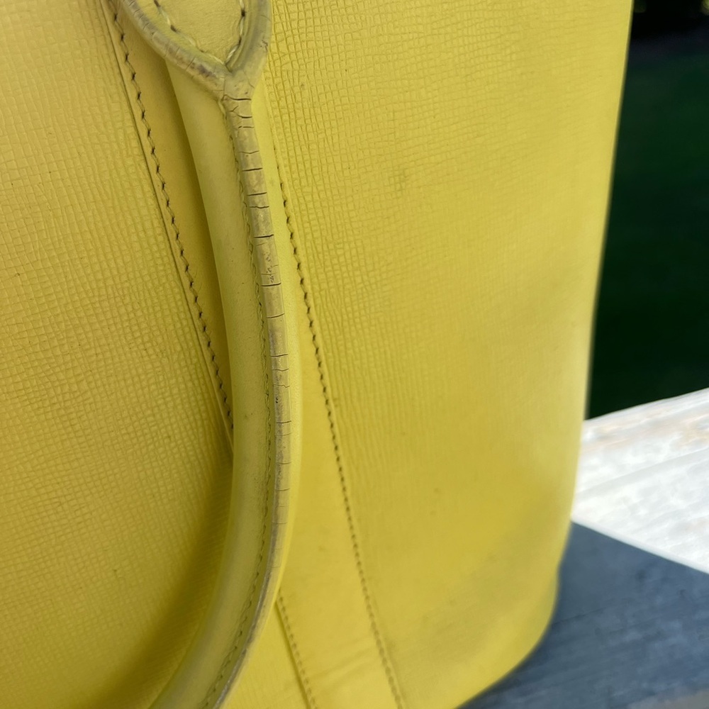 MCM Yellow Tote Bag GUc AUTHENTIC - Picture 5 of 16